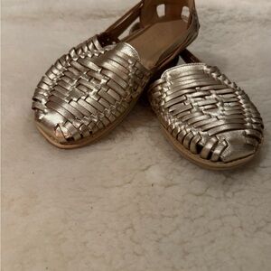 Origo Gold Women's Woven Flats, barefoot minimalist sandals